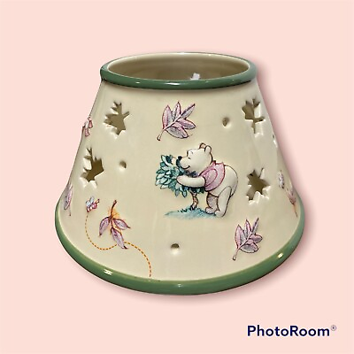 #ad Walt Disney World Winnie The Pooh Piglet Eeyore Candle 3D Shade Jar Topper Only