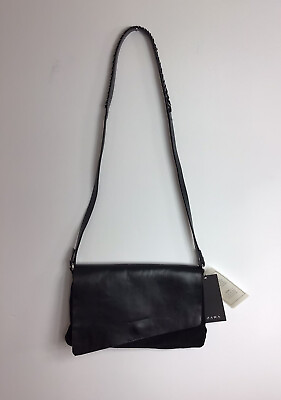 #ad Zara Leather Purse Bag New