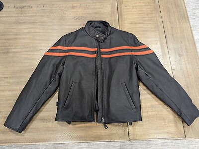 #ad Cycle Leather Brand Riding Jacket Size Medium