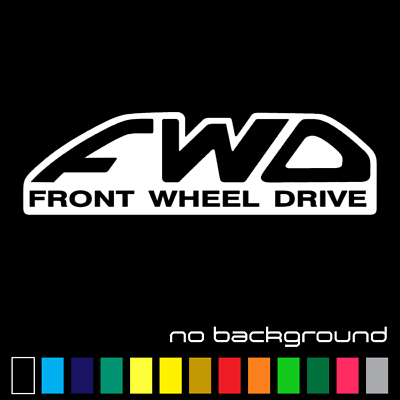 #ad FWD Front Wheel Drive Sticker Vinyl Decal 4x2 Car Truck SUV Window Bumper