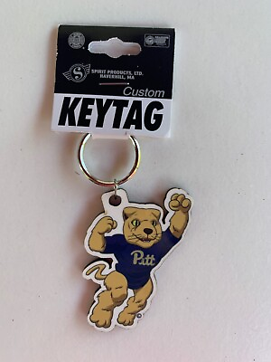 #ad Spirit Products Pitt Panthers Collegiate Custom Key Tag Blue