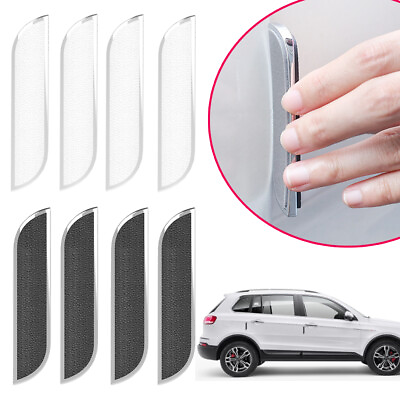 #ad 4x Car Door Edge Guard Anti Collision Strip Scratch Protector Stickers Universal