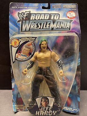 #ad WWF Road To WrestleMania Jeff Hardy Action Figure 7” By Jakks