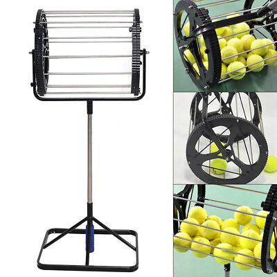 #ad 2 in 1 Tennis Ball Collector Automatic Tennis Training Ball Picker With Handle