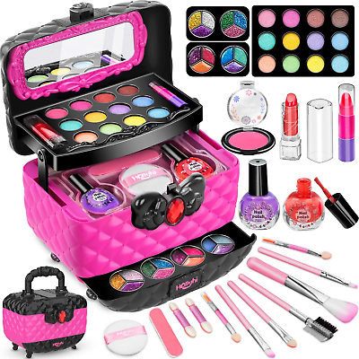 #ad Kids Makeup Kit for Girl Little Girls Real Make Up Set Washable Makeup Toy
