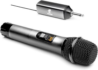 #ad TONOR Wireless Microphone UHF Dual Cordless Mic with Rechargeable Receiver TW620