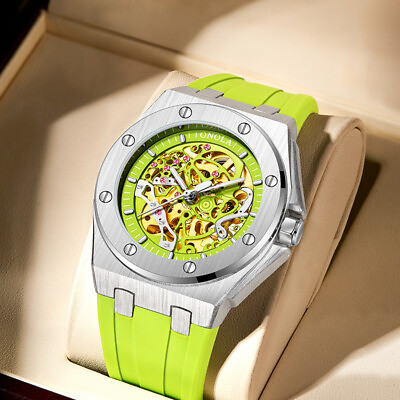 #ad Fashion Automatic Mechanical Watch Men#x27;s Watch New Waterproof Watch