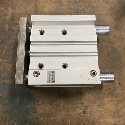 #ad SMC MGPM63N 100 COMPACT LINEAR GUIDE SLIDING CYLINDER AUTOMATION MACHINE