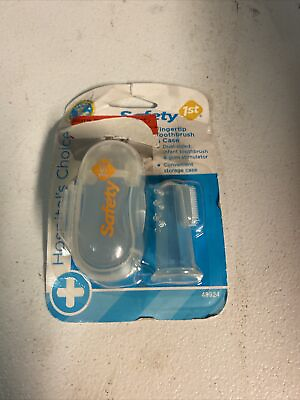 #ad Safety 1st Fingertip Toothbrush and Case C2