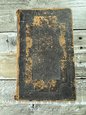 #ad 1858 Antique Christian Bible quot;Holy Bible Containing the Old and New Testamentsquot;