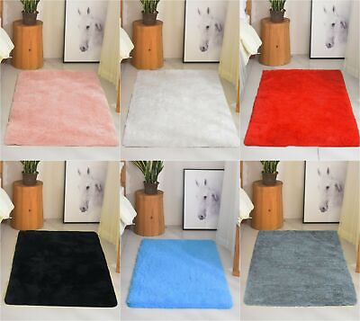 #ad PV Fur Area Rug Soft Mat Furry Floor Carpets Non Slip Fuzzy Shag Home Decor