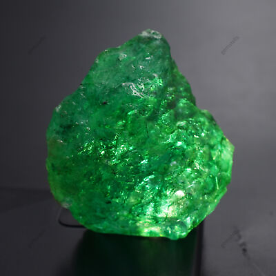 #ad CERTIFIED Natural Emerald Earth Mined Green Huge Rough 449.85 Ct Loose Gemstone