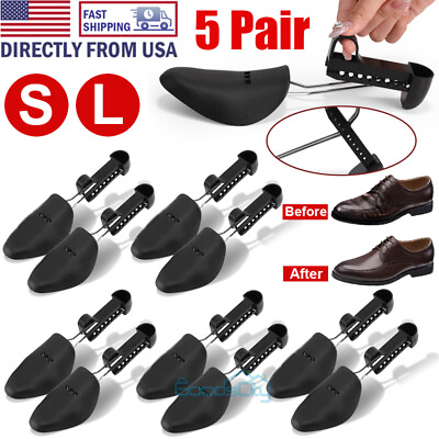 #ad 1 5 Pairs Adjustable Shoes Tree Shaper Keeper Men Women Shoe Stretcher Shaper
