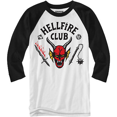 #ad Stranger Things Hellfire Club Logo Adult Baseball Shirt