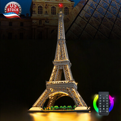 #ad LocoLee LED Light Kit for Lego 10307 Eiffel Tower Lighting Set Remote Control