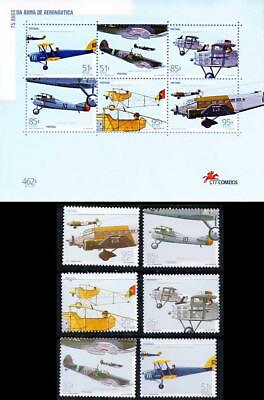 #ad 👉 PORTUGAL 1999 AIRFORCE PLANES set S S MNH AVIATION MILITARY TRANSPORT