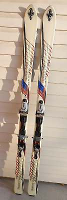 #ad K2 Factory Test Triaxial Braided Wood Core Snow Skis with Marker Bindings 180cm