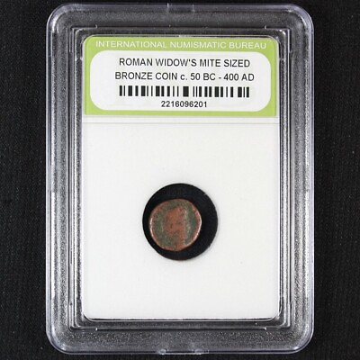 Ancient Roman Widows Mite Sized Bronze Coin 50 BC 400 AD $12.95