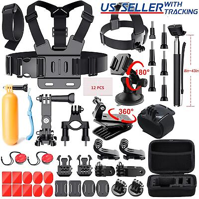 #ad 50 in 1 Action Camera Accessories Kit for Gopro Hero 9 8 7 6 5 Gopro Accessories