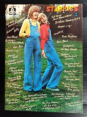 #ad 1974 Williams Twins Wishbone Ash Lindsay Wagner Olivia Hussey Book MEGA RARE