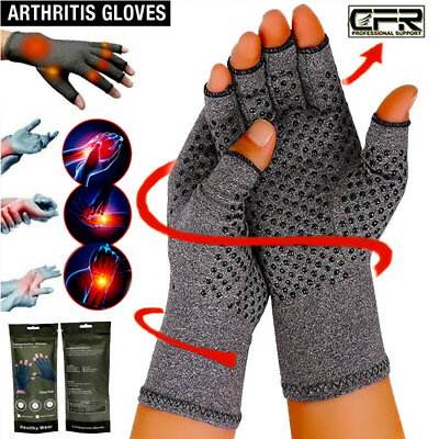 #ad Copper Compression Gloves Carpal Tunnel Arthritis Pain Relief Therapeutic Brace