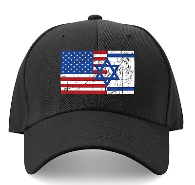 #ad Israel USA Flag Hat Support Israel IDF Army Flag Israel Flag Hat