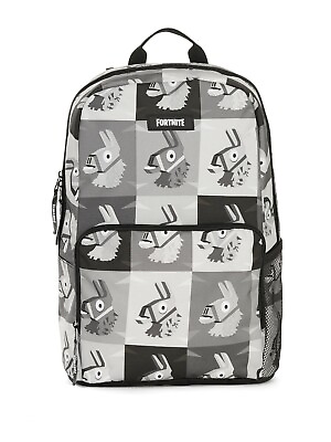 #ad Fortnite Amplify Llama Loot Pinata Backpack School Book Bag Tote Grey