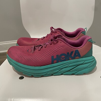 #ad Hoka One One Womens Rincon 3 Pink Athletic Running Shoes Sneakers Size 10B