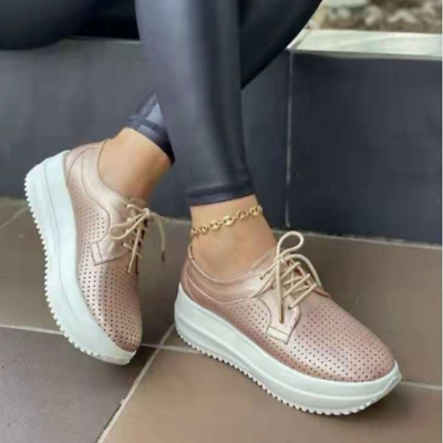 #ad Women#x27;s Casual Breathable Lace Up Fashion Leather Shoes Are Comfortable