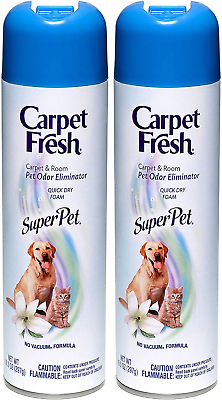 #ad Carpet Fresh No Vacuum Foam Carpet Refresher Super Pet 10.50 oz Pack of 2