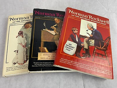 #ad Norman Rockwell and the Saturday Evening Post The Early Mid Later Years LOT OF 4