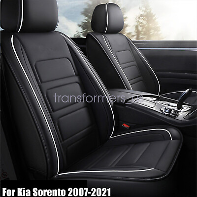 #ad Full Set For KIA Sorento 2007 2021 Car 5 Seat Cover Faux Leather Cushion Covers