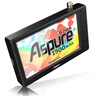 #ad Pocket 5 Inch Portable Digital ATSC TFT HD Screen Freeview LED Mini TV with U...