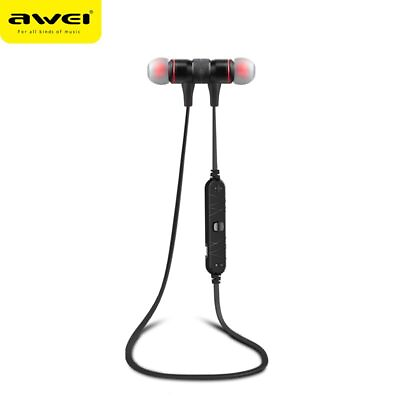 #ad AWEI A920BL Wireless Smart Sports Stereo Bluetooth Earphone Magnetic Earbuds 5.0