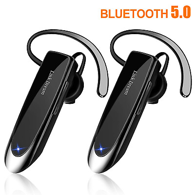 #ad 2X LINK DREAM Bluetooth5.0 Earpiece Wireless Earphone W mic For Car Trucker S9J5