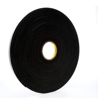 #ad 4718 Vinyl Foam Tape 1 4 in x 36 yd Black Pack of 36