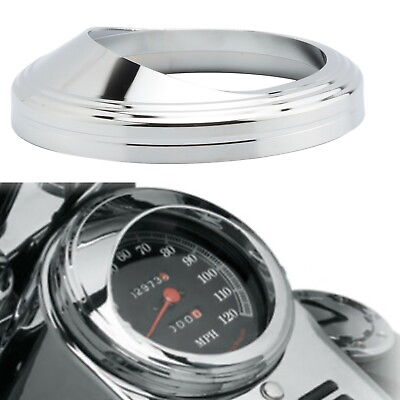 #ad Tachometer Zierring Dekor Für die Harley Davidson mit 5 Zoll Tachometer Silber U