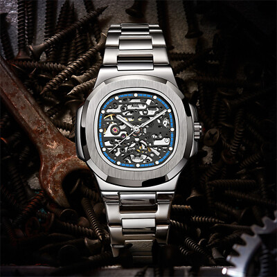 #ad Luxury Men#x27;s Watch Automatic Mechanical Fashion Wristwatch Gift Waterproof