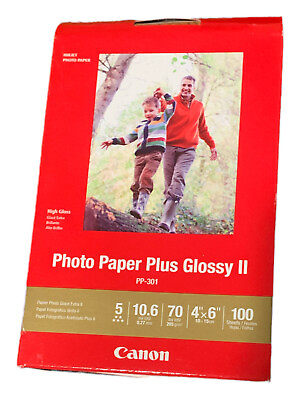 #ad Canon Paper Photo Plus Glossy II PP 301 Inkjet Print 100 Sheets