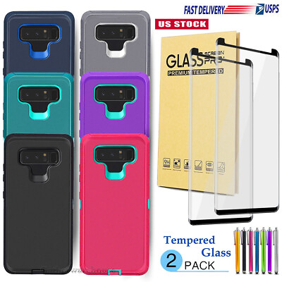 #ad Shockproof Case Cover Tempered Glass For Samsung Galaxy Note8 Note9 Note10 20 5G