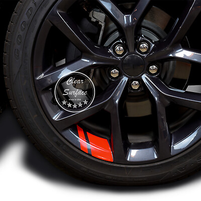#ad Wheel Rim Vinyl Decal Sticker Hash Mark Stripe Overlay For 18quot; 20quot; Wheels