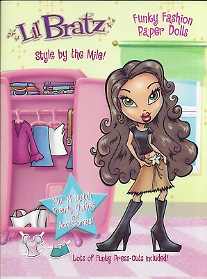 #ad Lil#x27; Bratz Funky Fashion Paper Dolls Style by the Mile