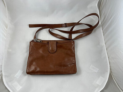 Brown Hobo Leather Crossbody Bag
