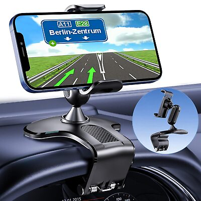 #ad 360 Degree Rotation Dashboard Cell Holder for Car Clip Mount Stand Suitable f...