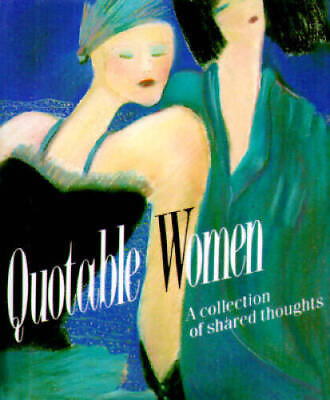 #ad Quotable Women: A Collection Of Shared Thoughts Miniature Editions GOOD