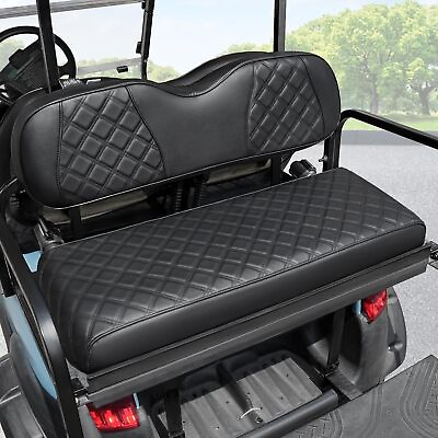 #ad Golf Cart Rear Seat Cover for Yamaha EZGO Club CarLeather Diamond Pattern Cover