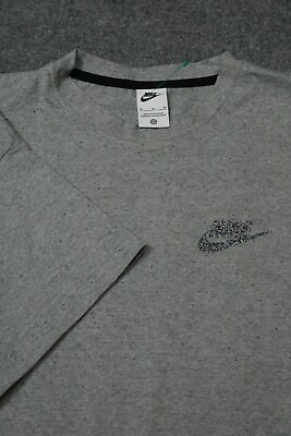 #ad Nike Shirt Mens Medium Gray Casual Recycled Outdoors Swoosh Logo Gym Men