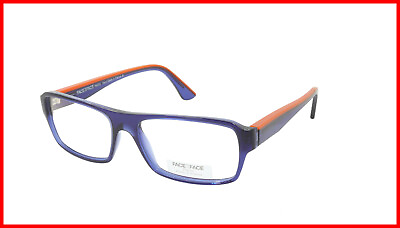 #ad Face A Face Eyeglasses Frame SOLAL 3 Col. 008 Acetate Ink Blue Bright Orange
