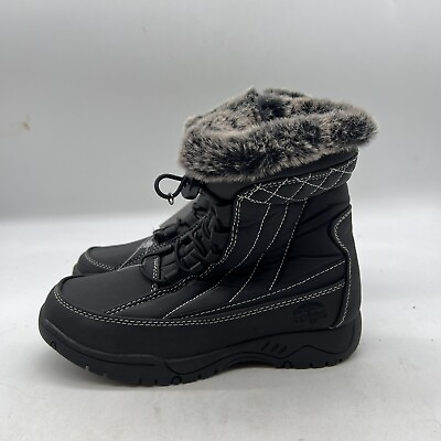 #ad #ad TOTES Eve Black Snow Rain Boots Women#x27;s Size 6
