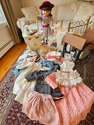 #ad Samantha American Girl Doll retired amp; bed desk many accessories amp; 7 outfits